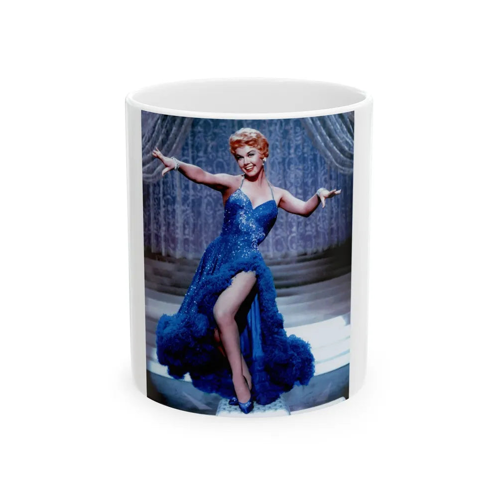 Doris Day #74 (Vintage Female Icon) White Coffee Mug-11oz-Go Mug Yourself