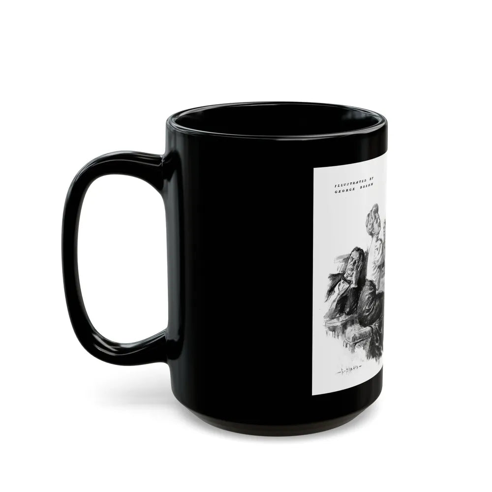 George Brehm illustration - Black Coffee Mug-Go Mug Yourself