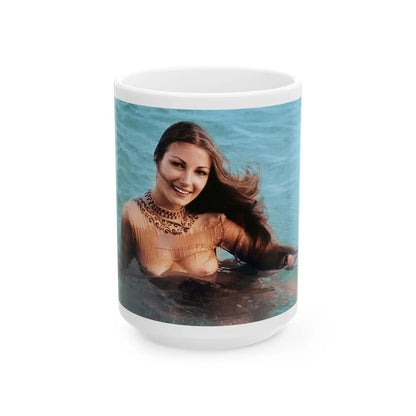 Jane Seymour #12 (Vintage Female Icon) White Coffee Mug-15oz-Go Mug Yourself