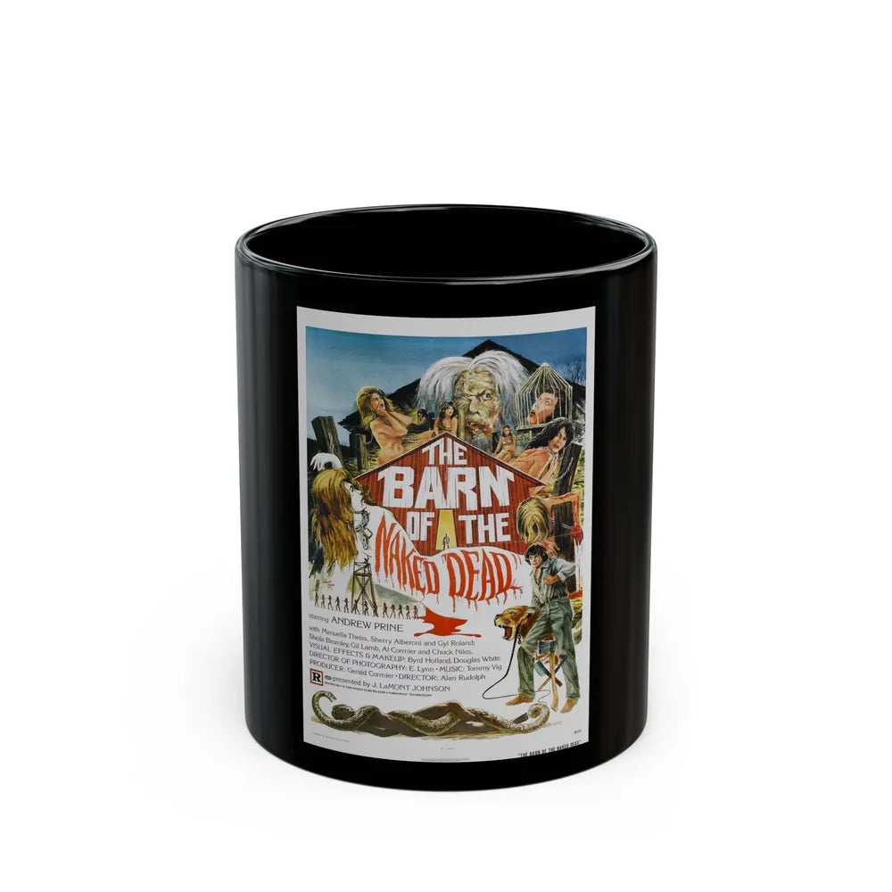 BARN OF THE NAKED DEAD 1974 Movie Poster - Black Coffee Mug-11oz-Go Mug Yourself