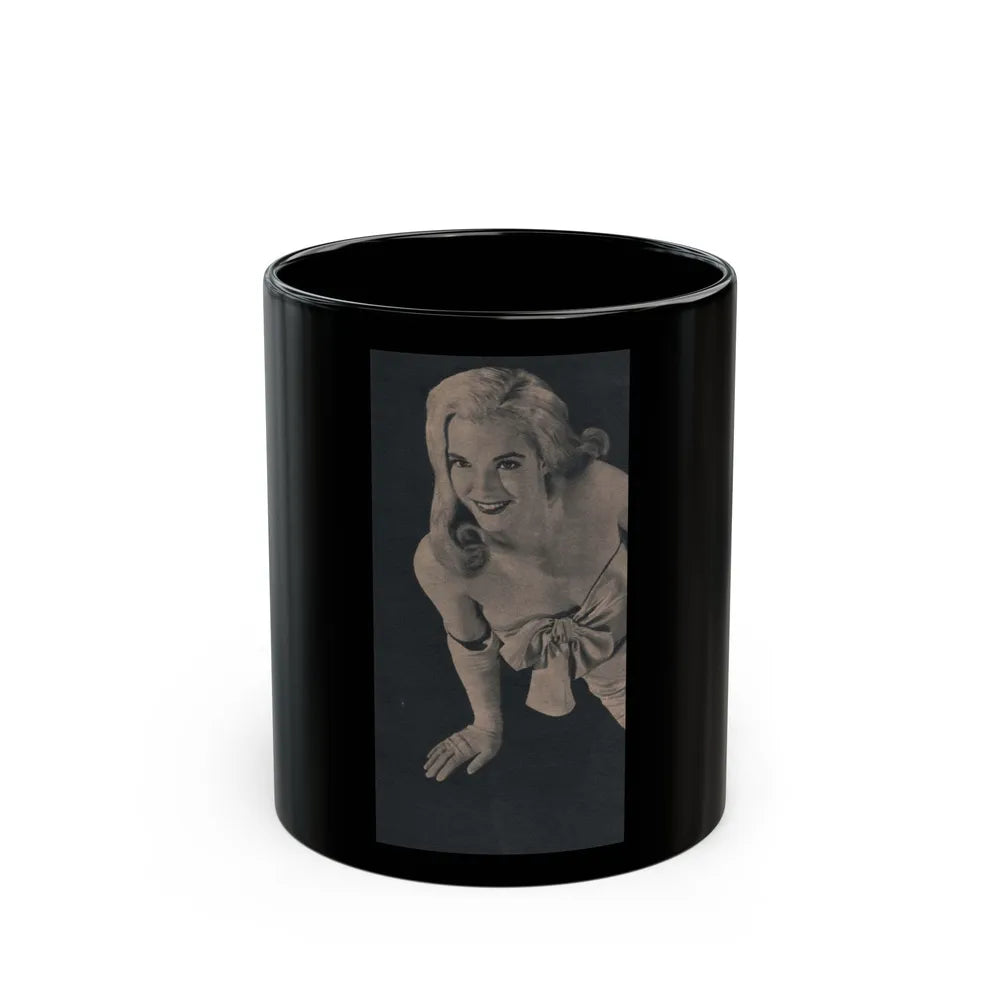 Cathy Downs #55 - Magazine Page Photo Clipping (Vintage Female Icon) Black Coffee Mug-11oz-Go Mug Yourself