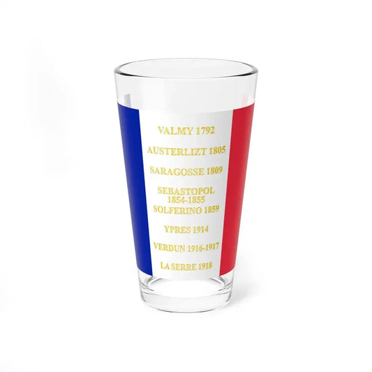 3e regiment dartillerie France-drapeau (France) Pint Glass 16oz 16oz - Go Mug Yourself