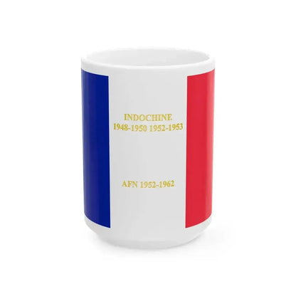 3e regiment parachutistes dinfanterie de marine - drapeau (France) White Coffee Mug 15oz - Go Mug Yourself