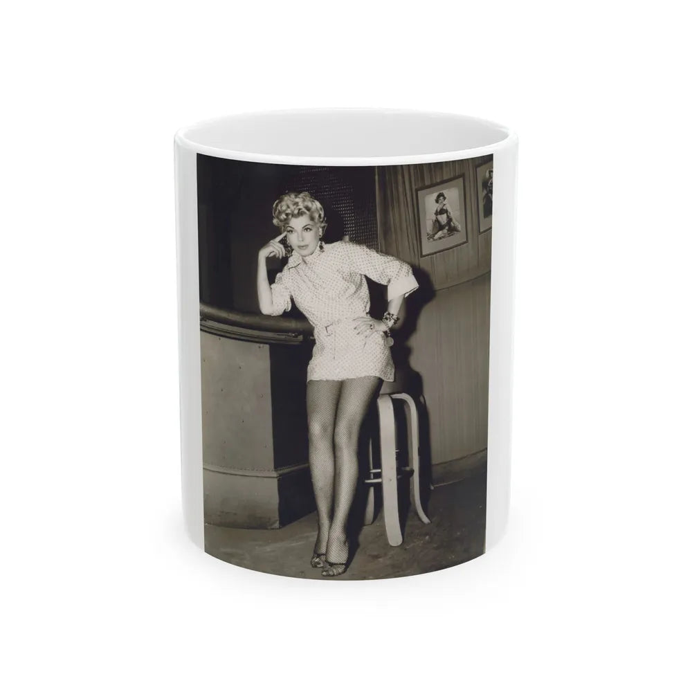 Barbara Nichols #287 (Vintage Female Icon) White Coffee Mug-11oz-Go Mug Yourself