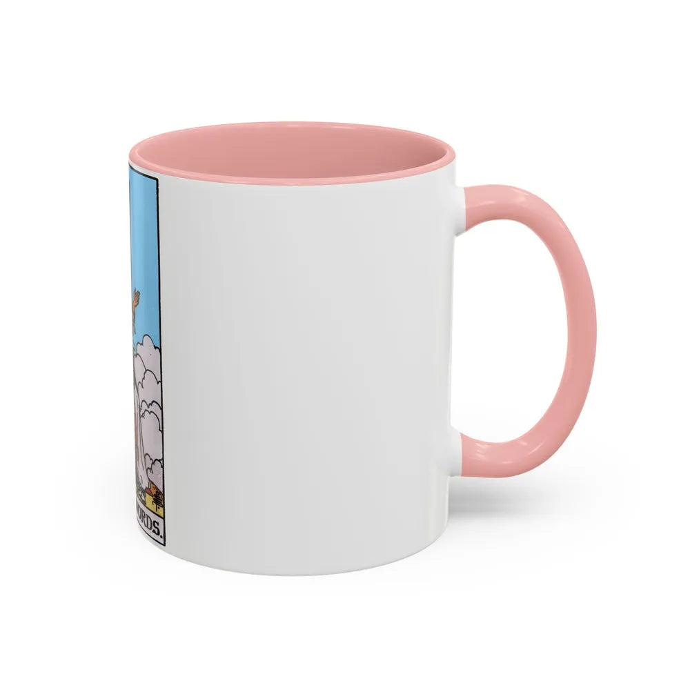 The Queen of Swords (Tarot Card) Accent Coffee Mug-Go Mug Yourself