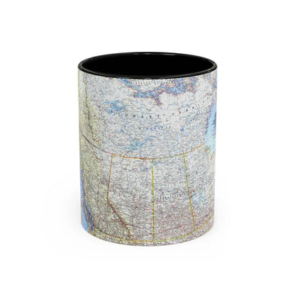 Canada - Western (1966) (Map) Accent Coffee Mug-11oz-Black-Go Mug Yourself