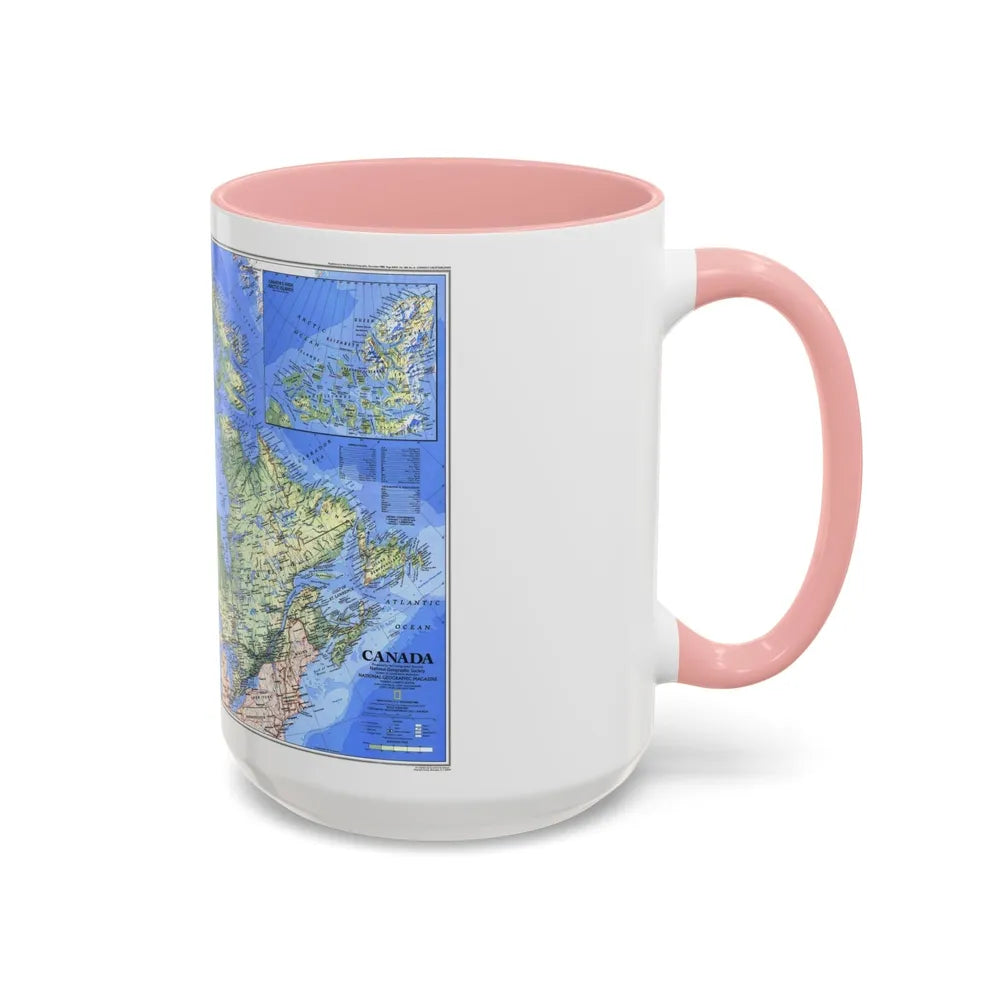 Canada (1985) (Map) Accent Coffee Mug-Go Mug Yourself