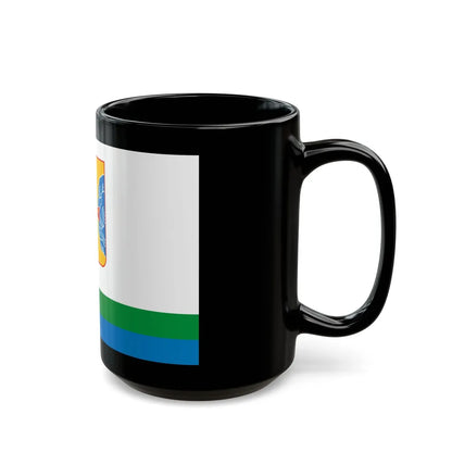 Flag of Kirov Oblast Russia - Black Coffee Mug-Go Mug Yourself