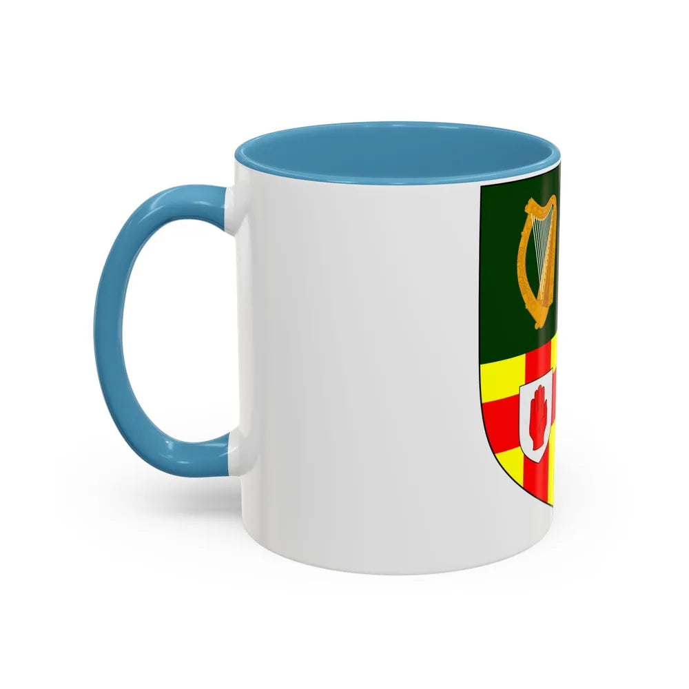 Provincial Arms of Ireland - Accent Coffee Mug-Go Mug Yourself