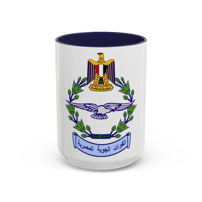 Egyptian Air Force - Accent Coffee Mug-15oz-Navy-Go Mug Yourself