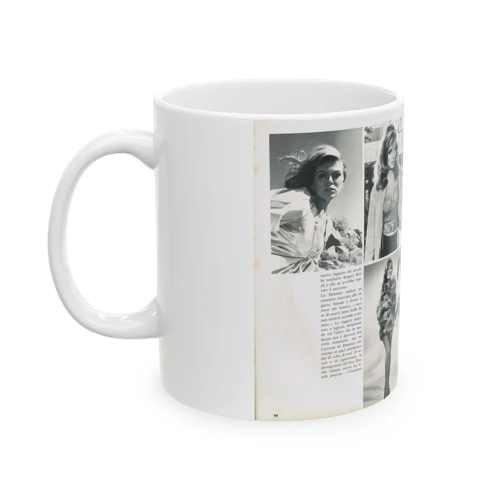 Julie Ege #212 (Vintage Female Icon) White Coffee Mug-Go Mug Yourself