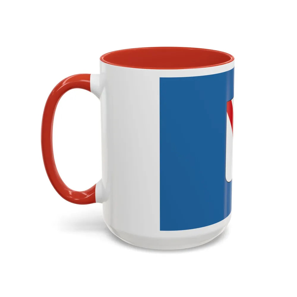 Flag of Campania Italy - Accent Coffee Mug-Go Mug Yourself