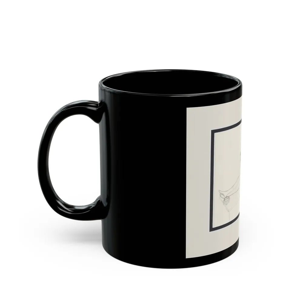 Cartoon Preliminary Pencil Illustration (1) - Black Coffee Mug-Go Mug Yourself