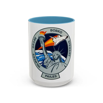 STS 51 j (NASA) Accent Coffee Mug-15oz-Light Blue-Go Mug Yourself