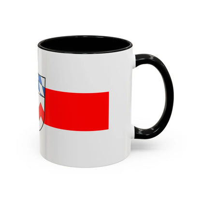 Flag of Dachau Germany - Accent Coffee Mug-Go Mug Yourself