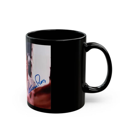 Katharine Ross #99 (Vintage Female Icon) Black Coffee Mug-Go Mug Yourself