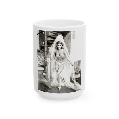 Nancy Kovack #56 (Vintage Female Icon) White Coffee Mug-15oz-Go Mug Yourself