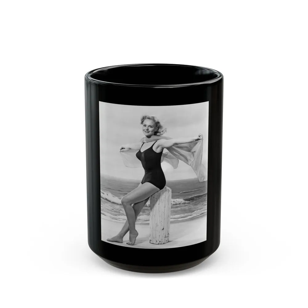 Diane McBaine #09 (Vintage Female Icon) Black Coffee Mug-15oz-Go Mug Yourself