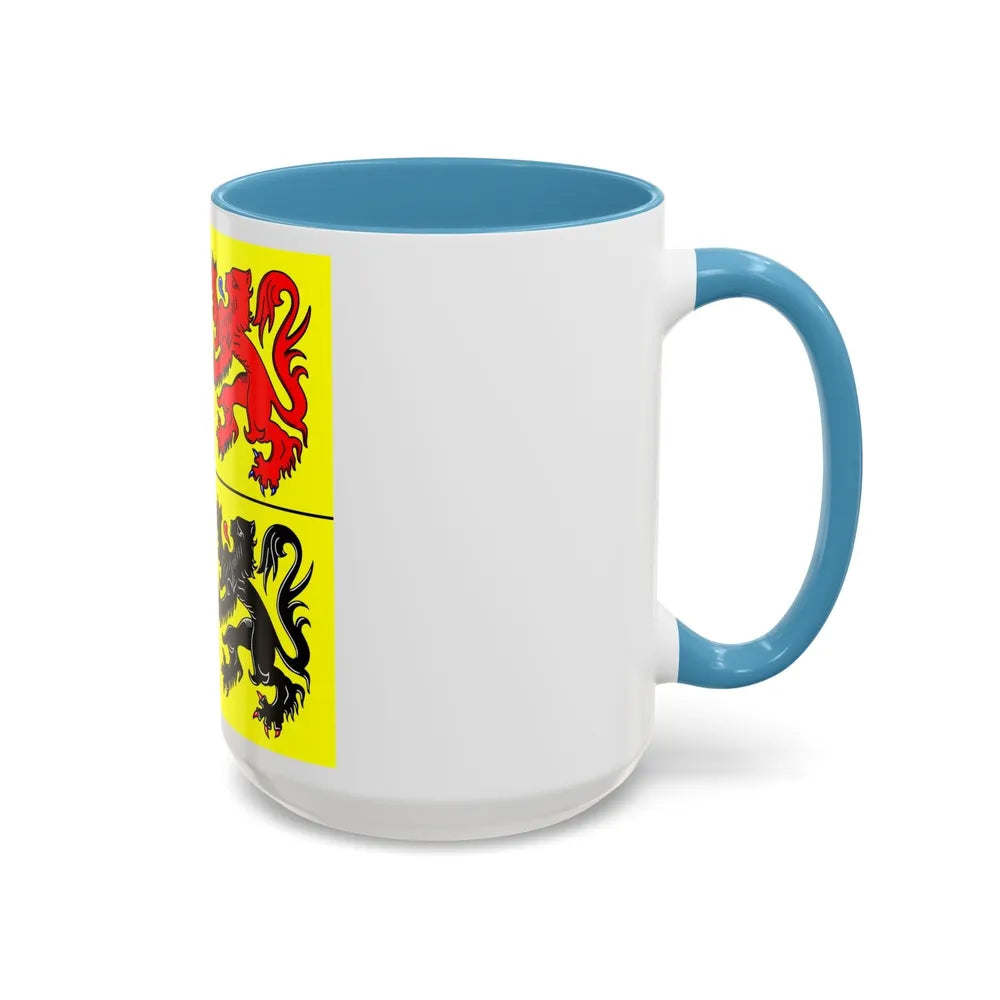 Flag of Hainaut Belgium - Accent Coffee Mug-Go Mug Yourself