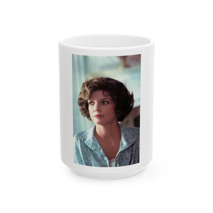 Katharine Ross #115 (Vintage Female Icon) White Coffee Mug-15oz-Go Mug Yourself