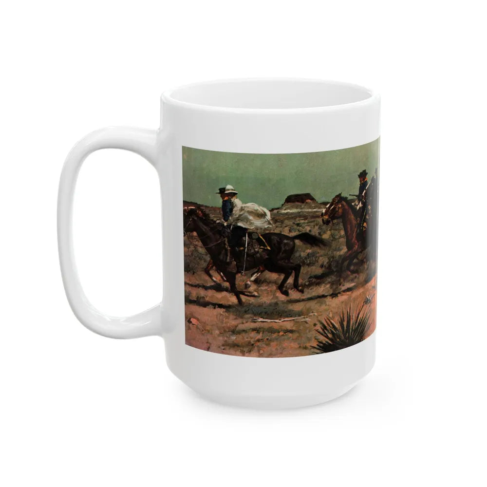 Duty, Collier's, November 22, 1952, Illustration by Donald Teague as Edwin Dawes - White Coffee Mug-Go Mug Yourself