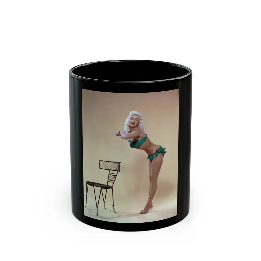 Jayne Mansfield #259 (Vintage Female Icon) Black Coffee Mug-11oz-Go Mug Yourself