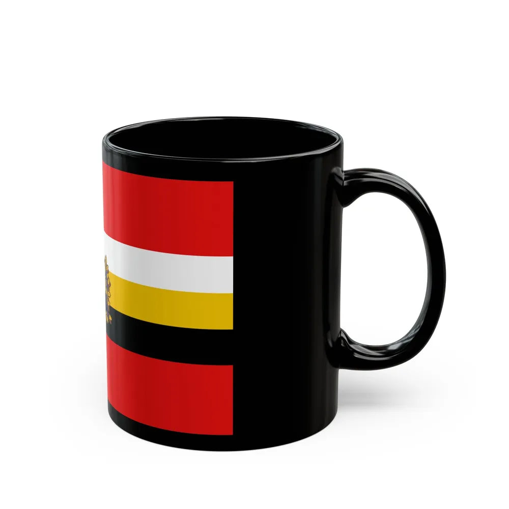 Flag of Kursk Oblast Russia - Black Coffee Mug-Go Mug Yourself