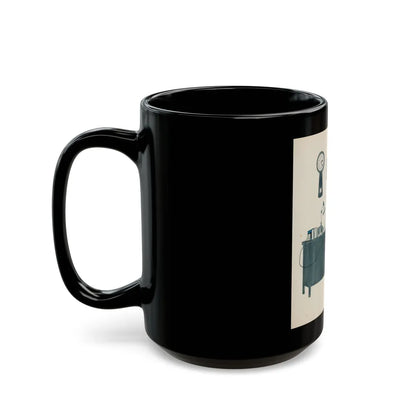 Collier's magazine story illustration, October 20, 1934 - Black Coffee Mug-Go Mug Yourself