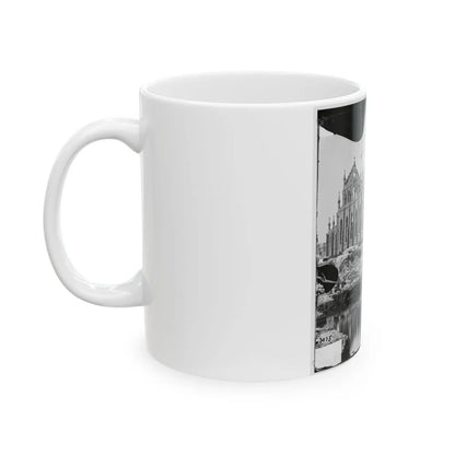 Charleston, S.C. Cathedral Of St. John And St. Finbar; Another View (U.S. Civil War) White Coffee Mug-Go Mug Yourself