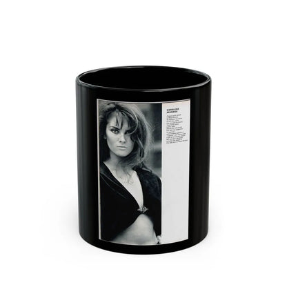 Caroline Munro #241 (Vintage Female Icon) Black Coffee Mug-11oz-Go Mug Yourself