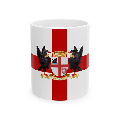 Flag of the City of Perth Australia - White Coffee Mug-11oz-Go Mug Yourself