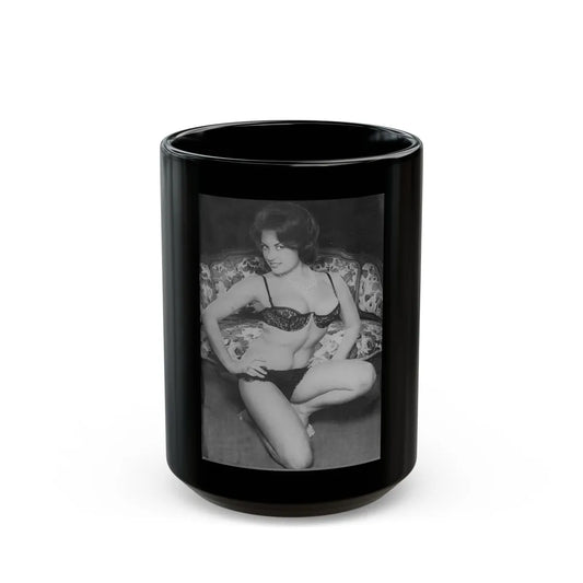 June Palmer #248 (Vintage Female Icon) Black Coffee Mug-15oz-Go Mug Yourself