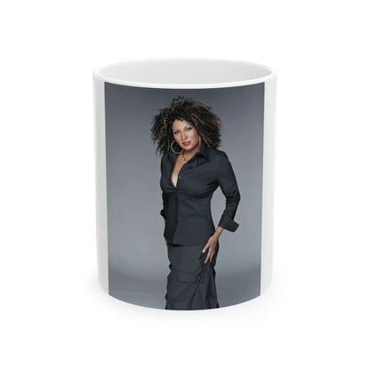 Pam Grier #07 (Vintage Female Icon) White Coffee Mug-11oz-Go Mug Yourself