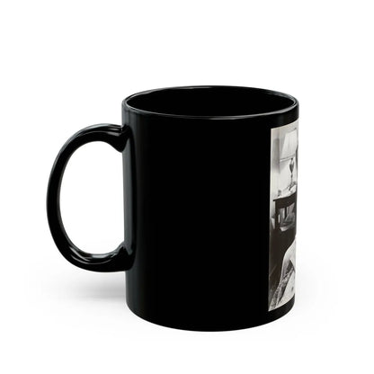 Diane McBaine #20 (Vintage Female Icon) Black Coffee Mug-Go Mug Yourself