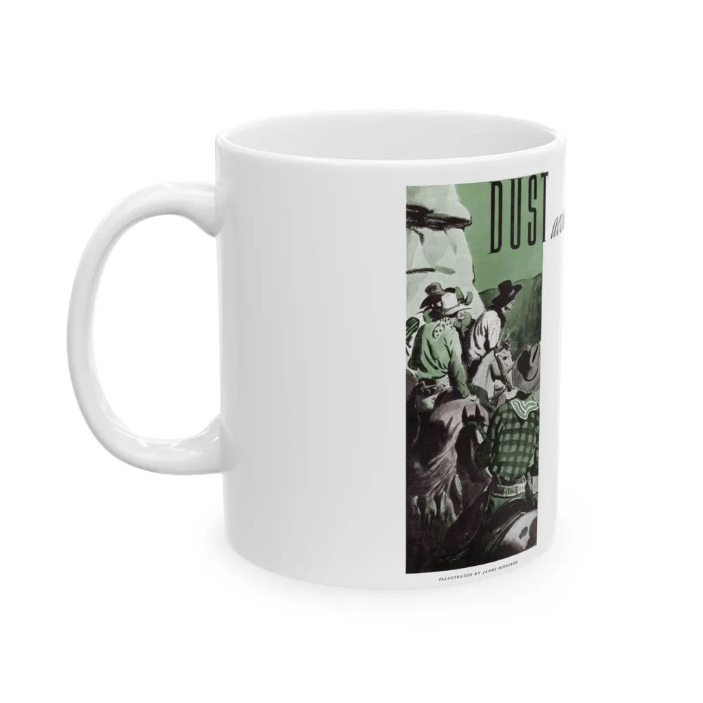 Dust Across The Range (1), The American Magazine, December 1937 - White Coffee Mug-Go Mug Yourself