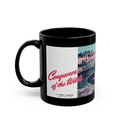 Conqueror of the Wilds, True Magazine, September 1946 - Black Coffee Mug-Go Mug Yourself