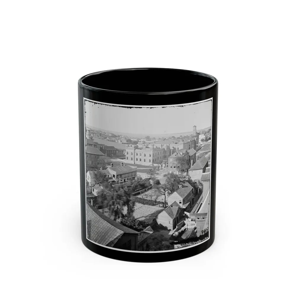 Charleston, S.C. View, From Roof Of Orphan Asylum; The Citadel In Middle Distance (U.S. Civil War) Black Coffee Mug-11oz-Go Mug Yourself