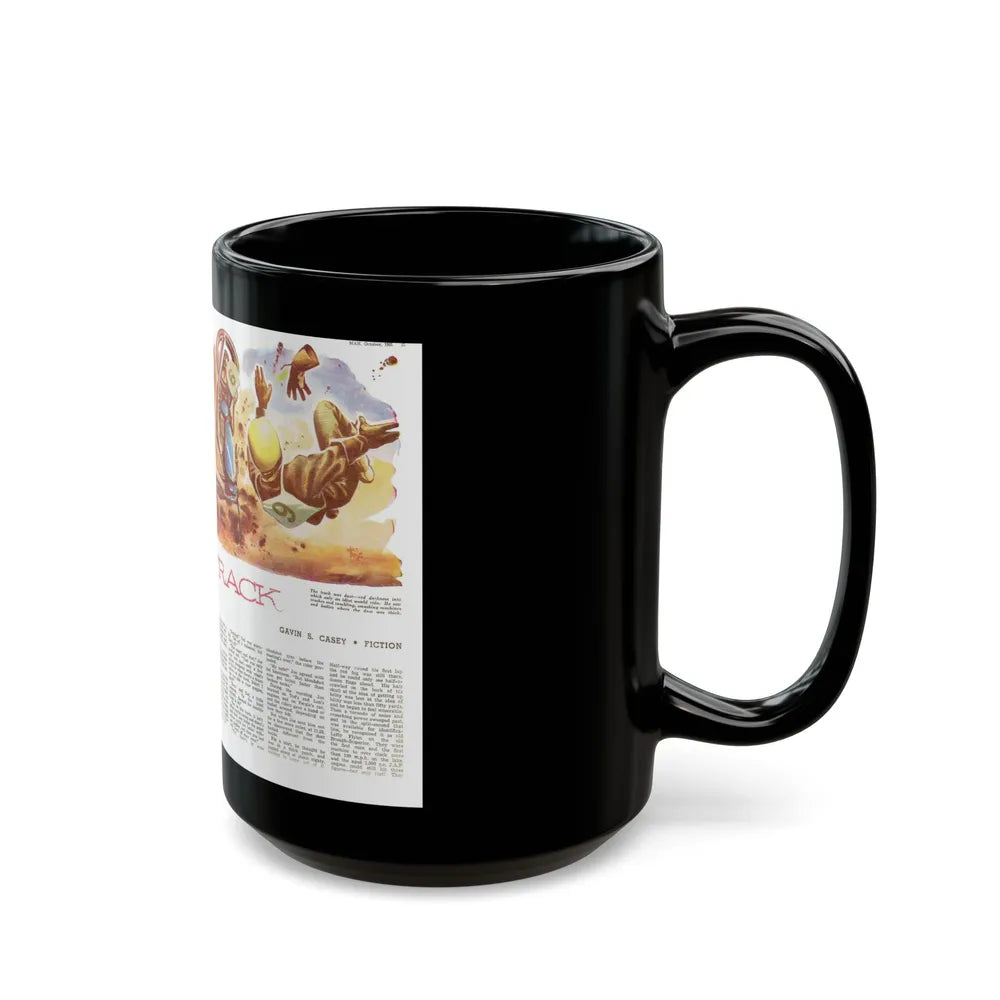 Dusty Track, Man Junior, October 1951 - Black Coffee Mug-Go Mug Yourself