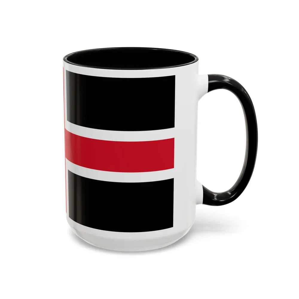 Flag of Durham UK - Accent Coffee Mug-Go Mug Yourself