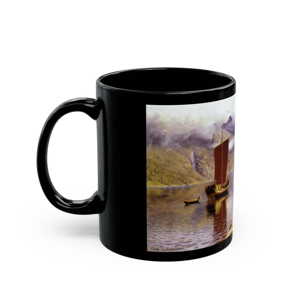 hansandreasdahl awaitinghisreturn - Black Coffee Mug-Go Mug Yourself