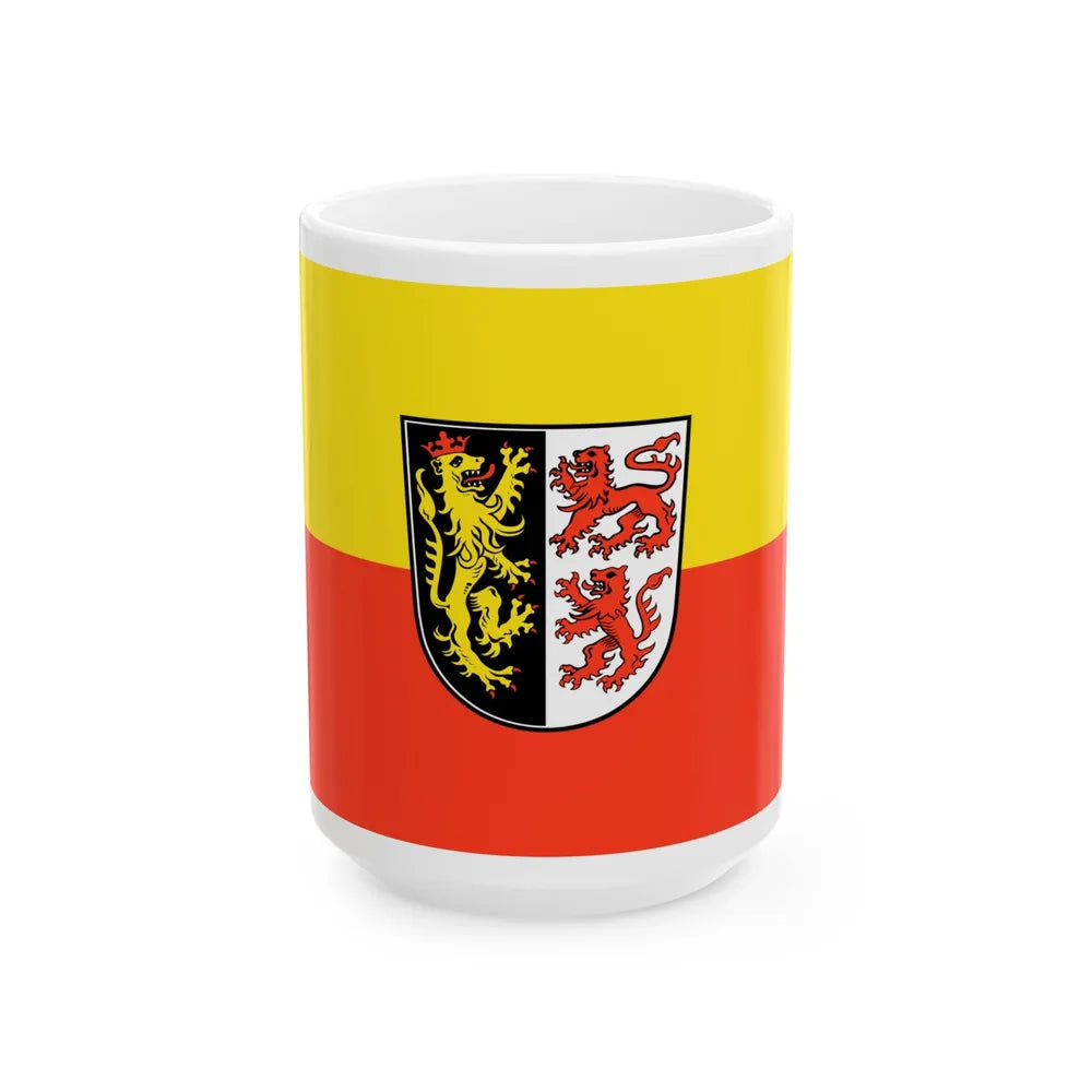 Flag of Neumarkt in der Oberpfalz Germany - White Coffee Mug-15oz-Go Mug Yourself