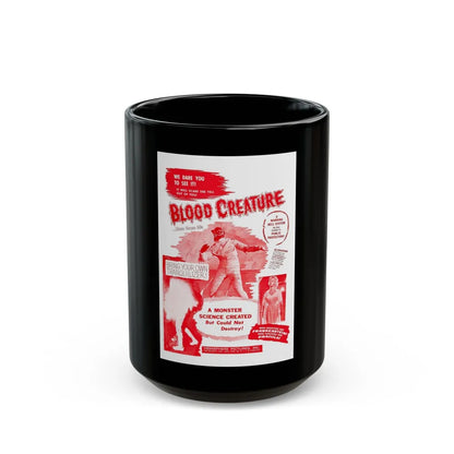 BLOOD CREATURE (TERROR IS A MAN) 1959 Movie Poster - Black Coffee Mug-15oz-Go Mug Yourself