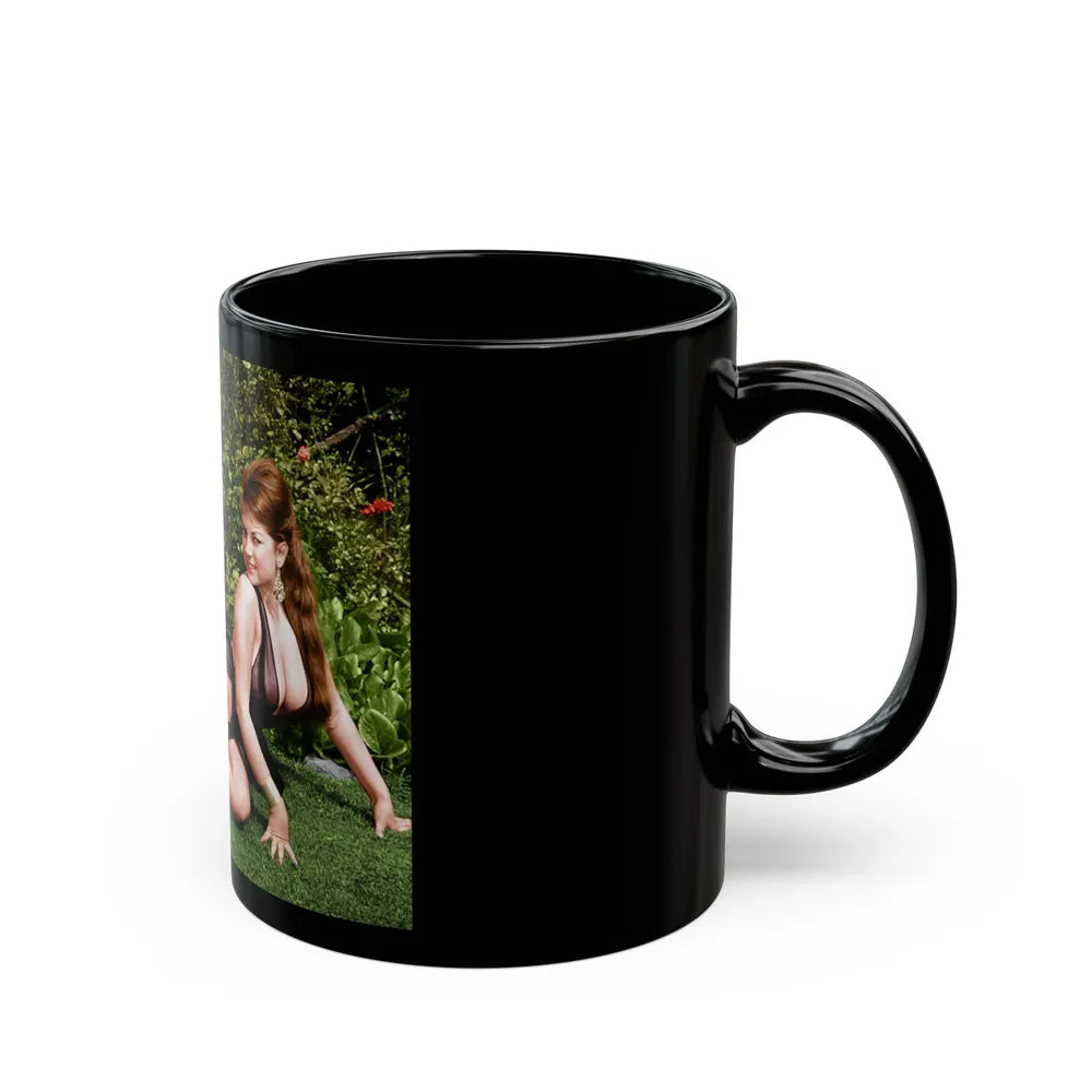 June Palmer #103 -See through black gown (Vintage Female Icon) Black Coffee Mug-Go Mug Yourself