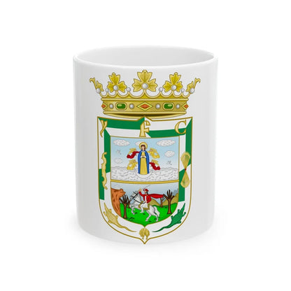 Coat of Arms of Isla Fernandina (Cuba) - White Coffee Mug-11oz-Go Mug Yourself