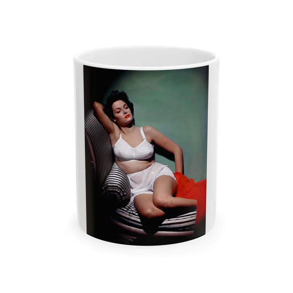 Jane Russell #139 1 (Vintage Female Icon) White Coffee Mug-11oz-Go Mug Yourself