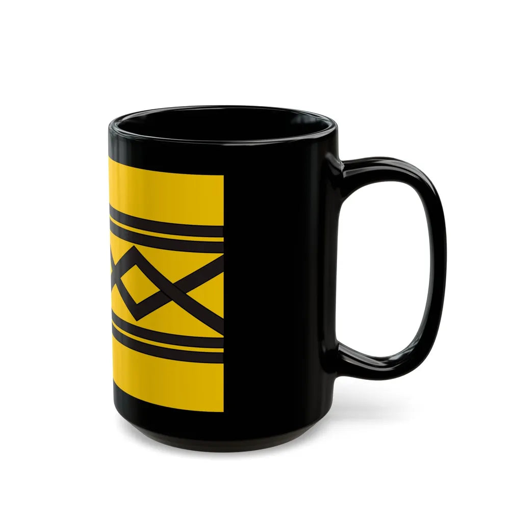 Flag of West Midlands County UK - Black Coffee Mug-Go Mug Yourself