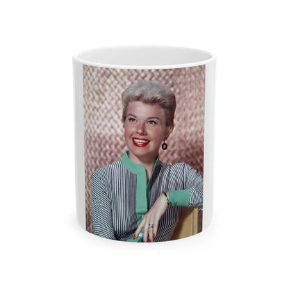 Doris Day #79 (Vintage Female Icon) White Coffee Mug-11oz-Go Mug Yourself