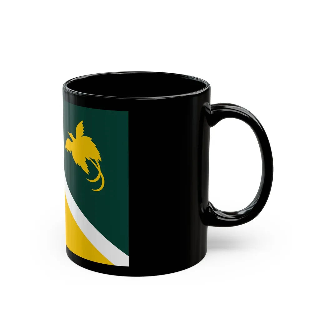 Flag of Jiwaka Papa New Guinea - Black Coffee Mug-Go Mug Yourself