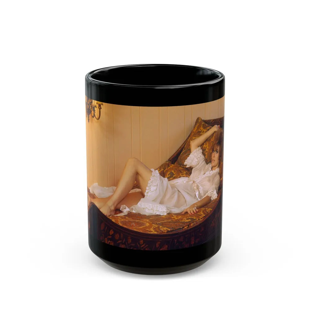 Jill St. John #163 (Vintage Female Icon) Black Coffee Mug-15oz-Go Mug Yourself