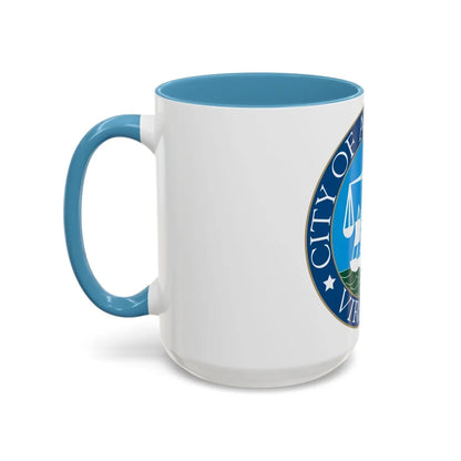 Seal of Alexandria Virginia - Accent Coffee Mug-Go Mug Yourself